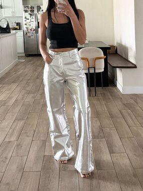 White fox pants